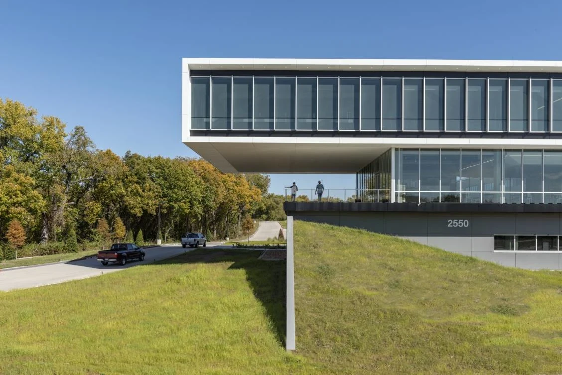 Terraces, berms, and sizable top-floor cantilevers
