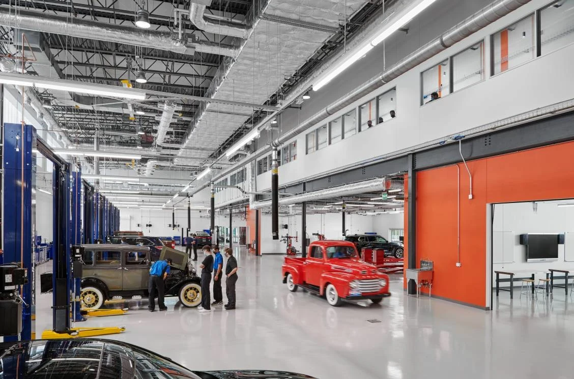 Automotive shop labs at Collin College